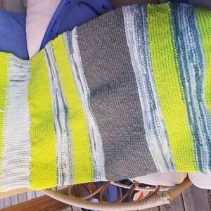 Hand knit blanket